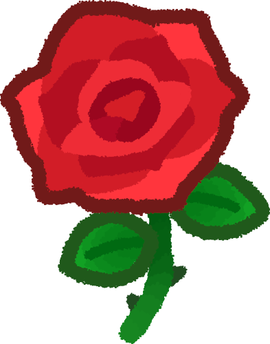 a red rose on a green stem